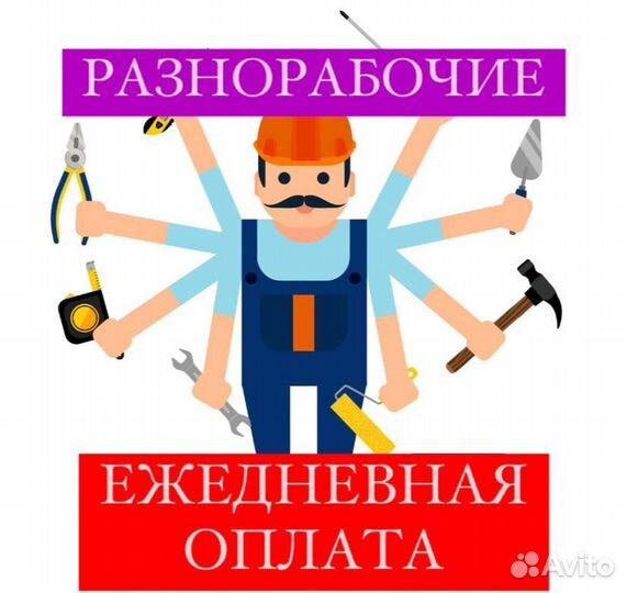Разнорабочие/ежедневная оплата