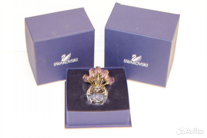 Хрусталь swarovski Ваза с розами