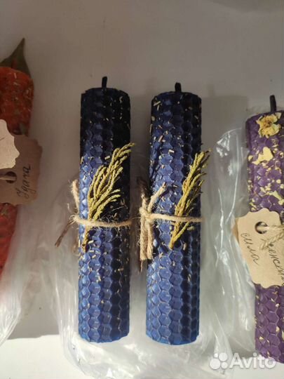 Свечи воск пчелиный ручная работа