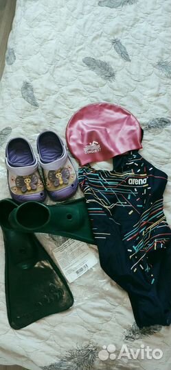 Ласты купальник шапочка очки для плавания