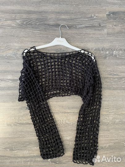 Кофта сетка вязаная