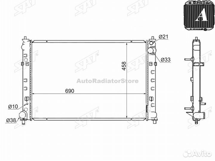 Радиатор охлаждения Мазда MPV AJ 02-05