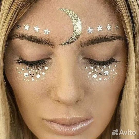 Тату для лица на хеллоуин