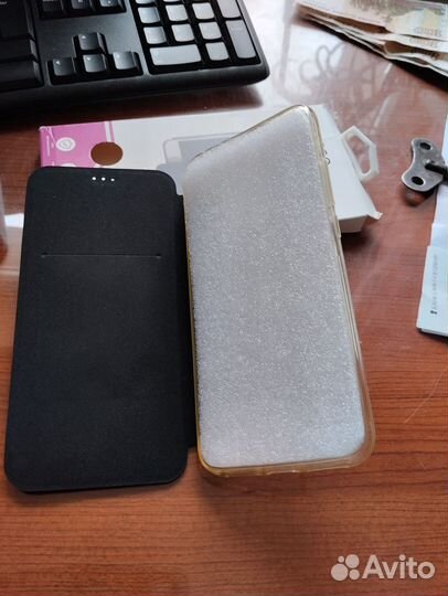 Новый чехол-книжка Xiaomi Redmi 7, черный