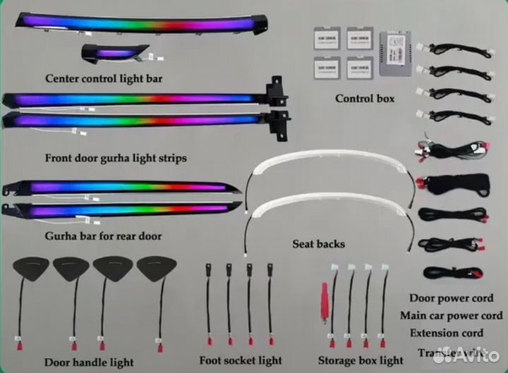 Подсветка салона Lexus es