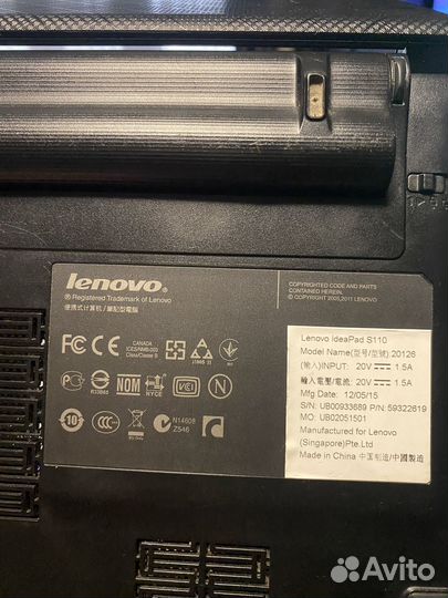 Ноутбук lenovo
