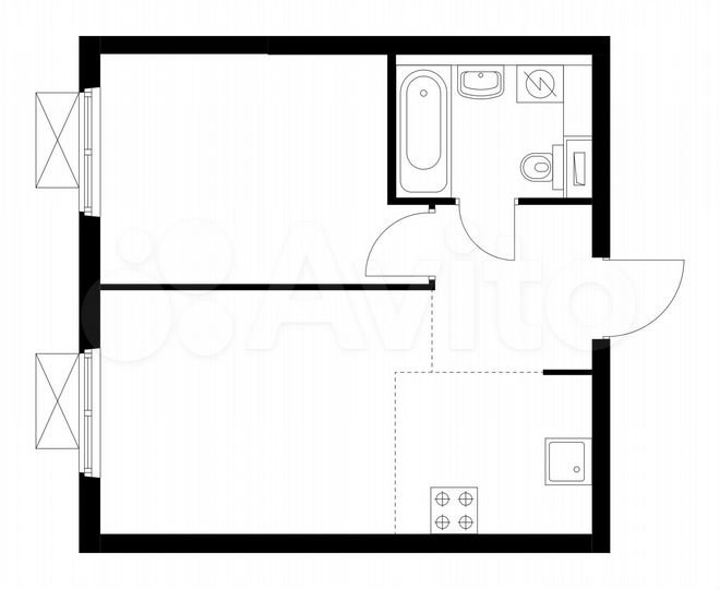 2-к. квартира, 36,2 м², 8/23 эт.