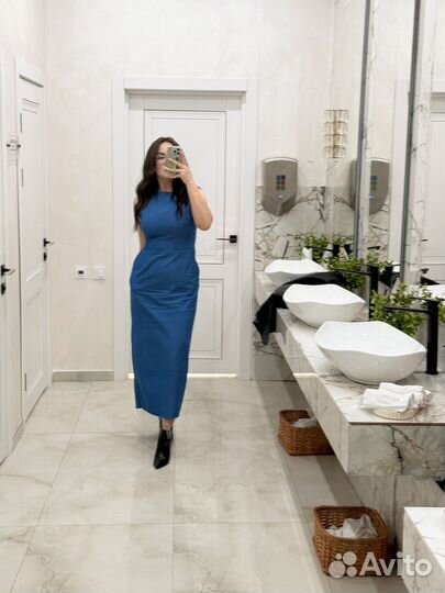 Джинсовое платье