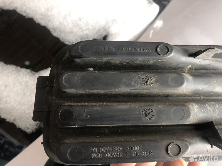 Заглушки переднего бампера honda accord