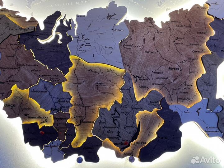 Карты настенные