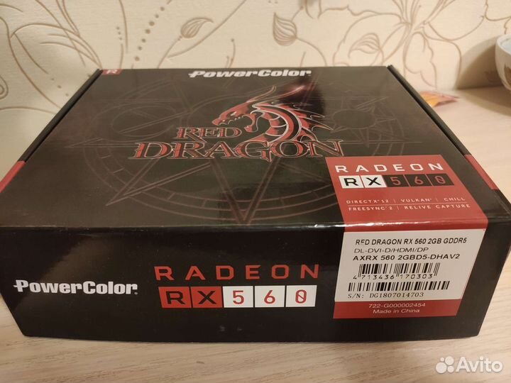 Видеокарта rx560