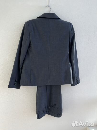 Школьный костюм для мальчика 128 134 серый