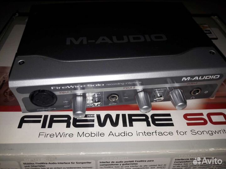 Звуковая карта M audio + pci контроллер fw 1394