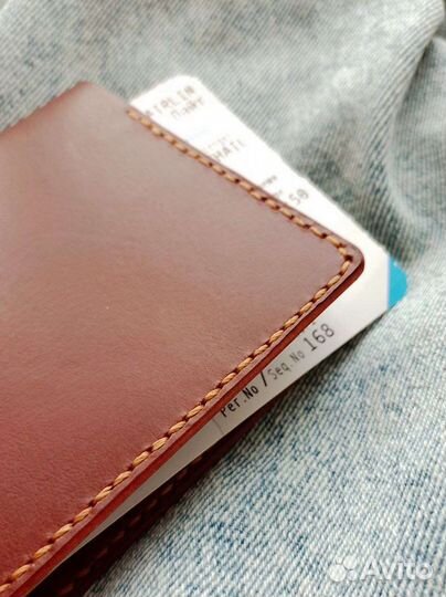 Обложка на паспорт натуральная кожа