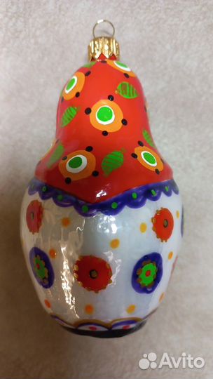 Ёлочная игрушка Матрёшка Весёлый переполох Ариель