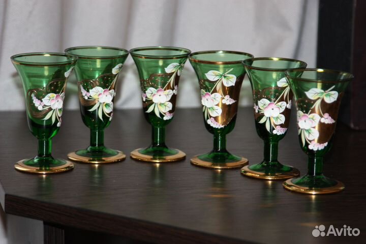 Набор рюмок 6 шт. Богемия. Чехословакия