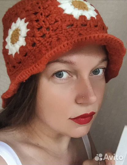 Новая вязаная панамка