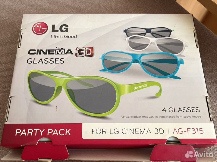 Очки 3 d LG