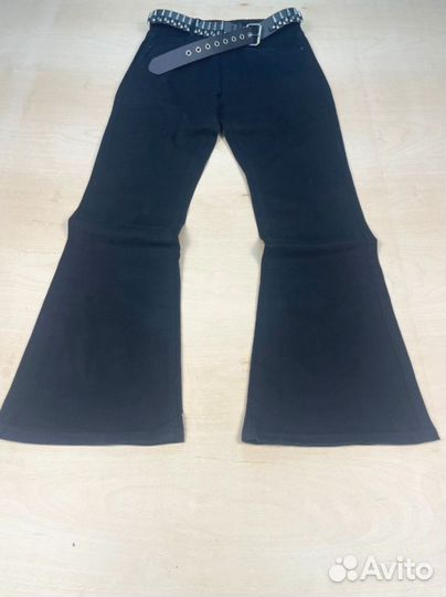 Джинсы Balenciaga type клеш серые