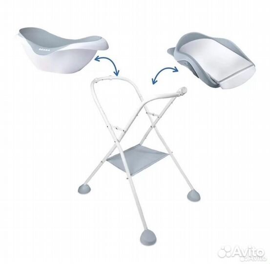 Детская ванна + пеленальный столик beaba