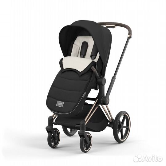 Новинка Cybex platinum footmuff 2024 sepia black