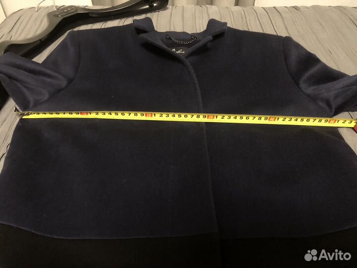 Пальто женское демисезонное 46 48 синее