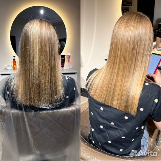 Кератиновое выпрямление ботокс волос нанопластика