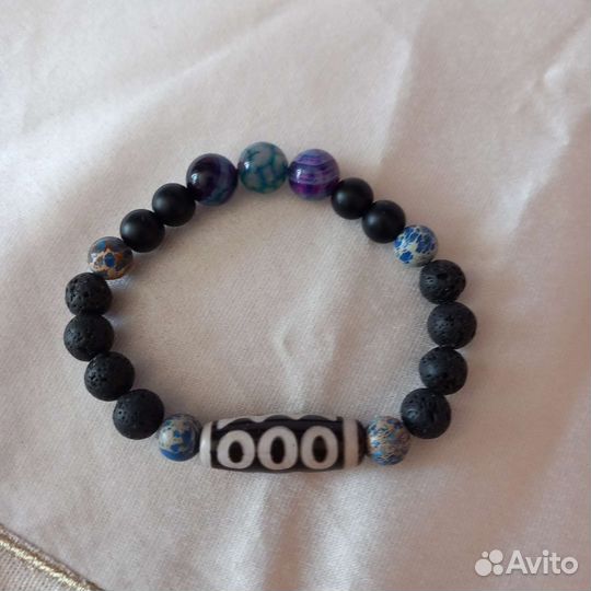 Браслет с самой Денежной прокаченной бусиной Дзи