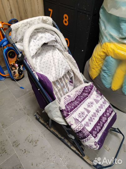 Детские санки коляска Ника