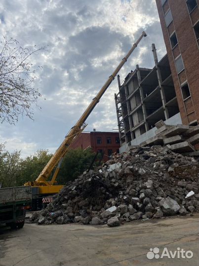 Аренда и услуги автокрана, 50 т, 42.7 м, с гуськом 15 м