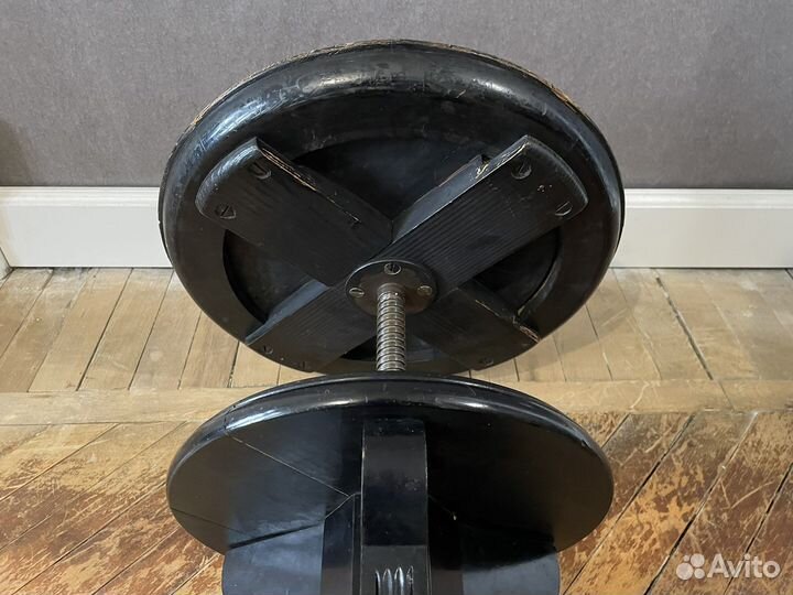 Антикварный винтовой стул для пианино, рояля