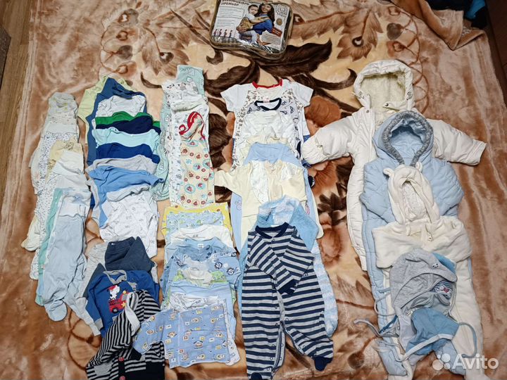 Вещи пакетом для мальчика от 0