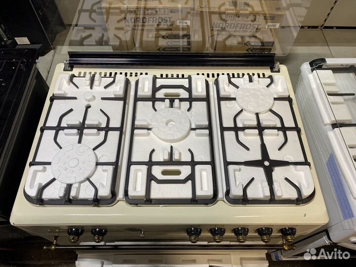 Газоэлектрическая плита новая 5 конфорок