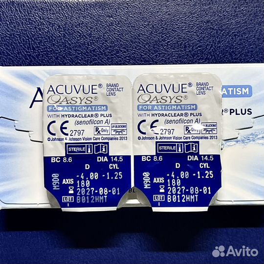 Линзы Acuvue oasys astigmatism