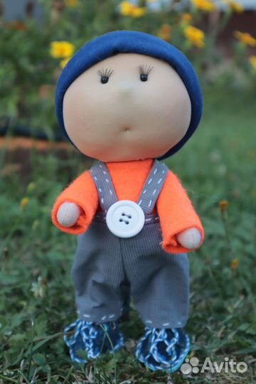 Текстильная кукла Мальчик