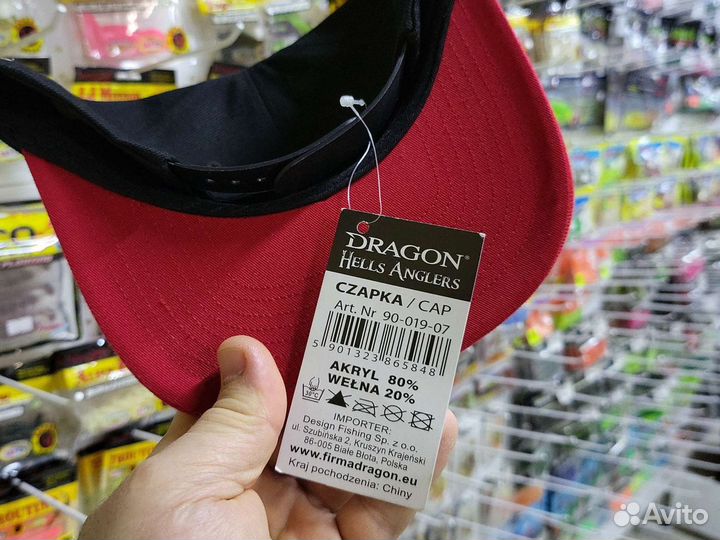 Dragon Snap Back Hells Anglers судак бейсболка