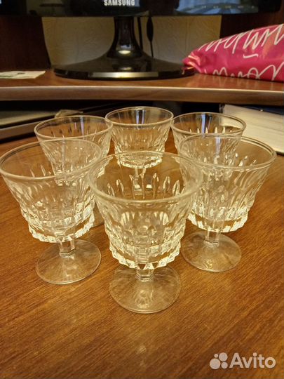 Хрустальные фужеры СССР, бокалы, рюмки, стопки