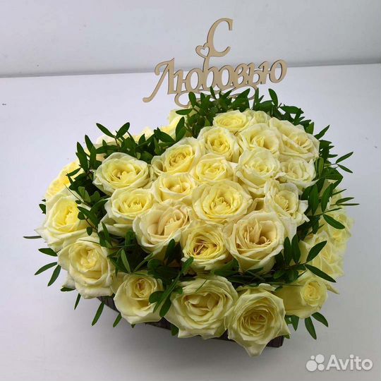 Сердце из цветов 009