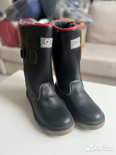 Сапоги зимние кожанные 44