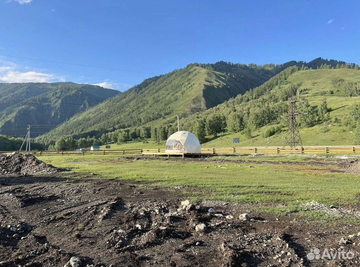 Купольный шатер для глэмпинга диаметр 6 м