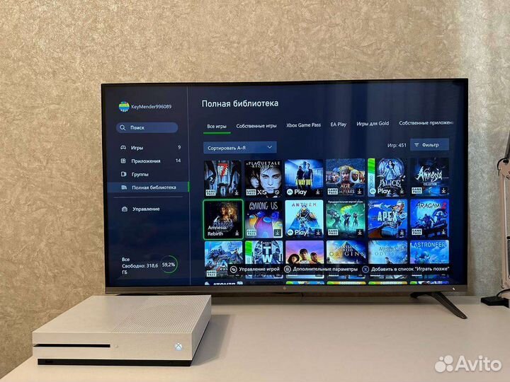 Xbox One S+2 геймпада+450 игр