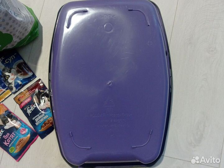 Туалет для кошки с бортиком Евро 44*32*16