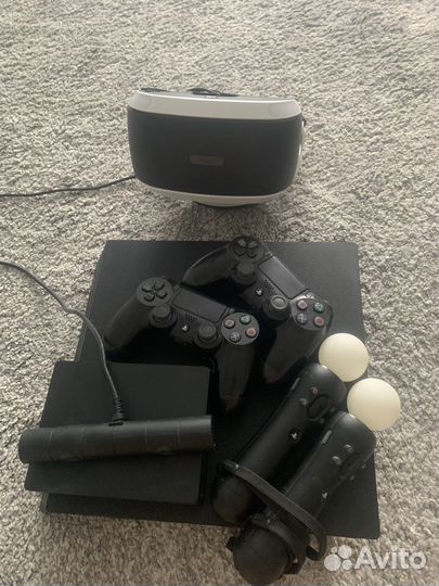 Игровая приставка ps4 pro 1tb + Ps Vr V2, ps move