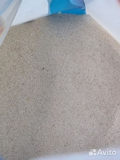 Кварцевый песок для аквариума 2,4кг начатая упак