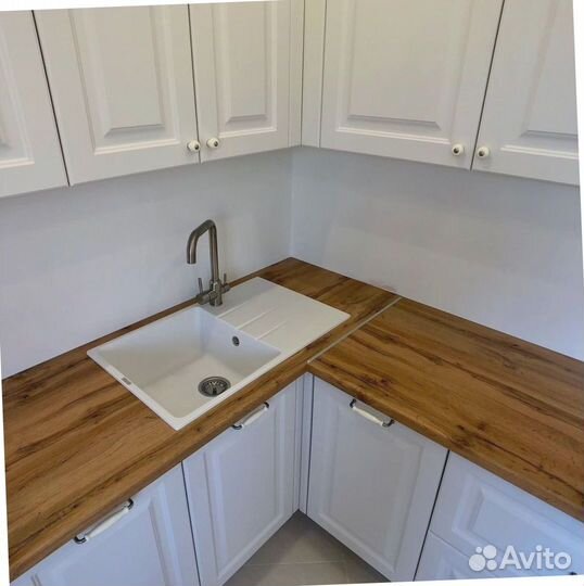 Кухни прямые на заказ Жемчуг