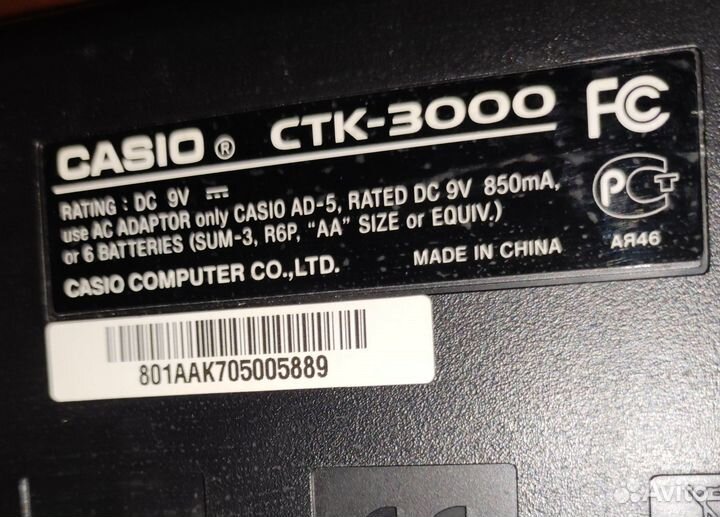 Синтезатор Casio ctk3000 б/у, почти как новый