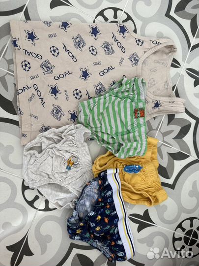 Пакет вещей на 1-1,5 года Рубашки, шорты, куртка