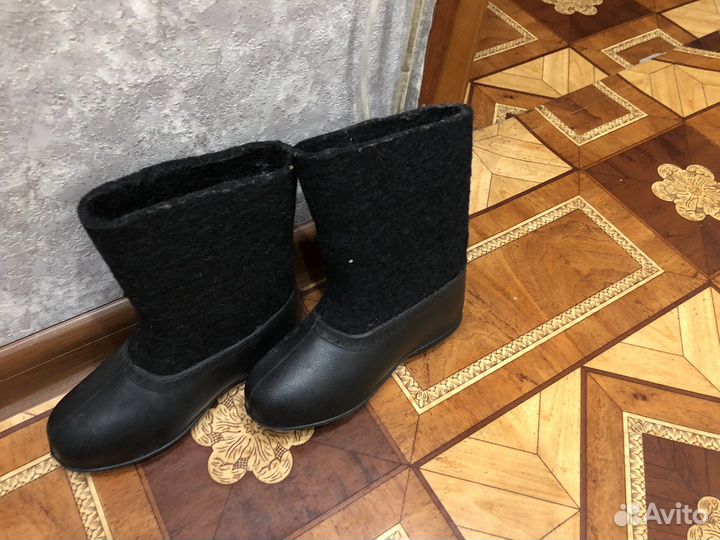 Валенки с галошами