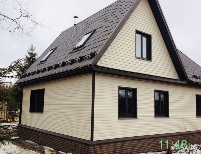 Фасадные работы Сайдинг утепление домов