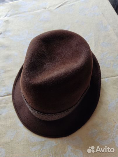 Шляпа Времён СССР, велюровая, мужская